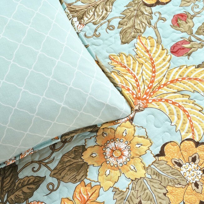 Lush Décor Sydney Quilt Black/Blue 3Pc Set, , alternate image number 3