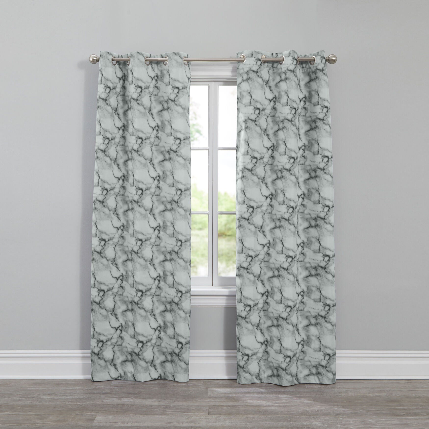 Marble Blackout Grommet Panels, GRAY, hi-res image number 0