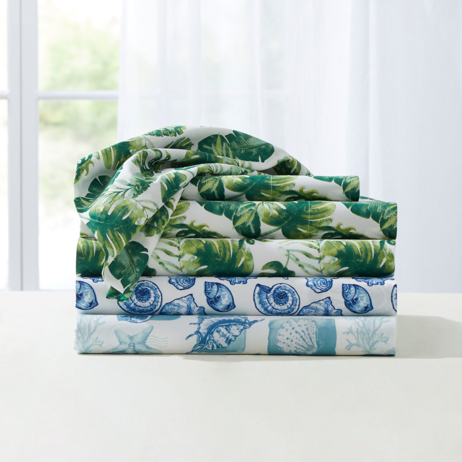 Coastal Printed Microfiber Sheet Set, , alternate image number 2