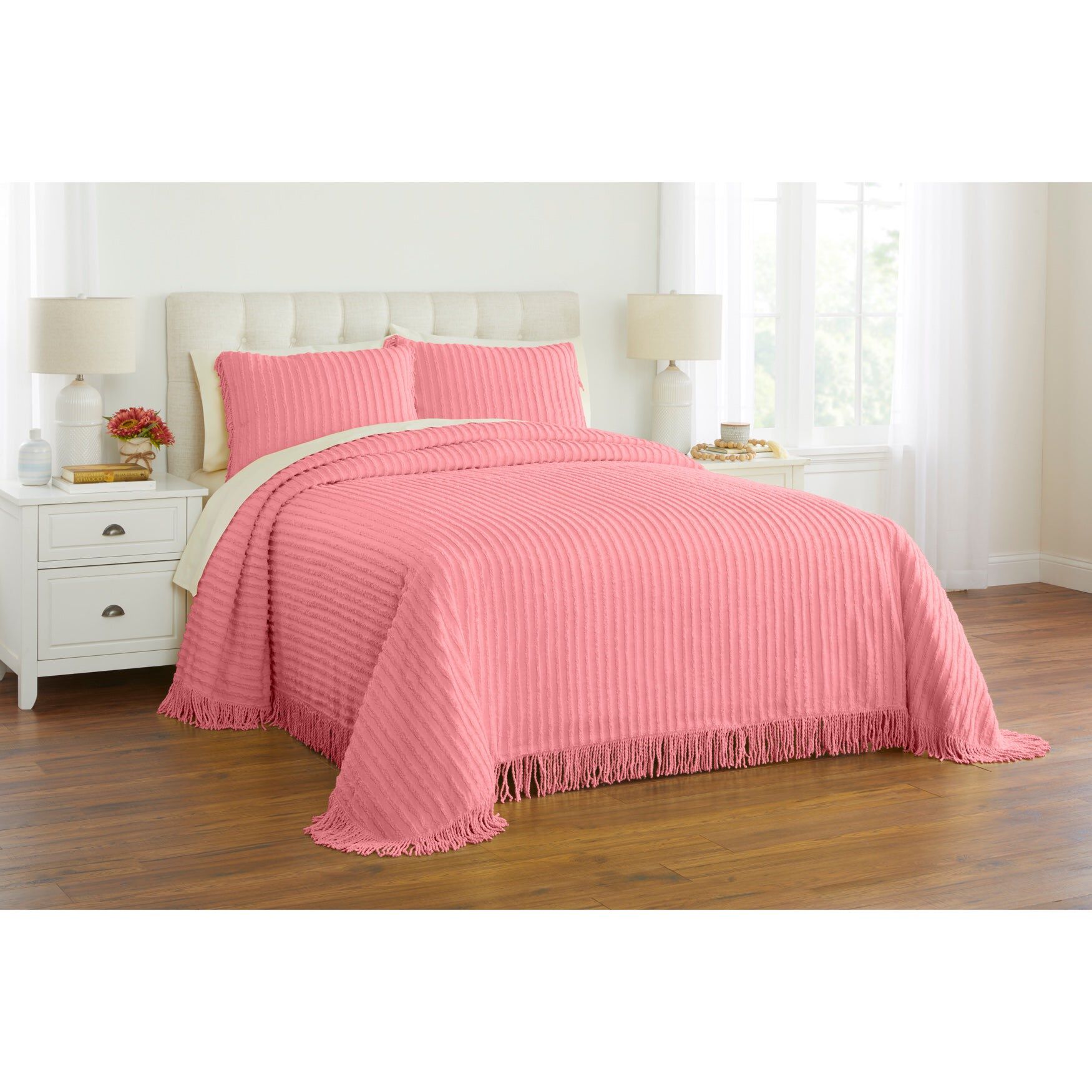 Chenille 100% Cotton Bedspread