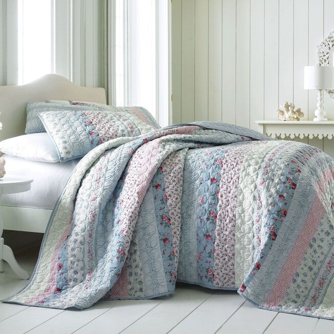 Claudine Floral Printed Bedspread Collection, , hi-res image number null
