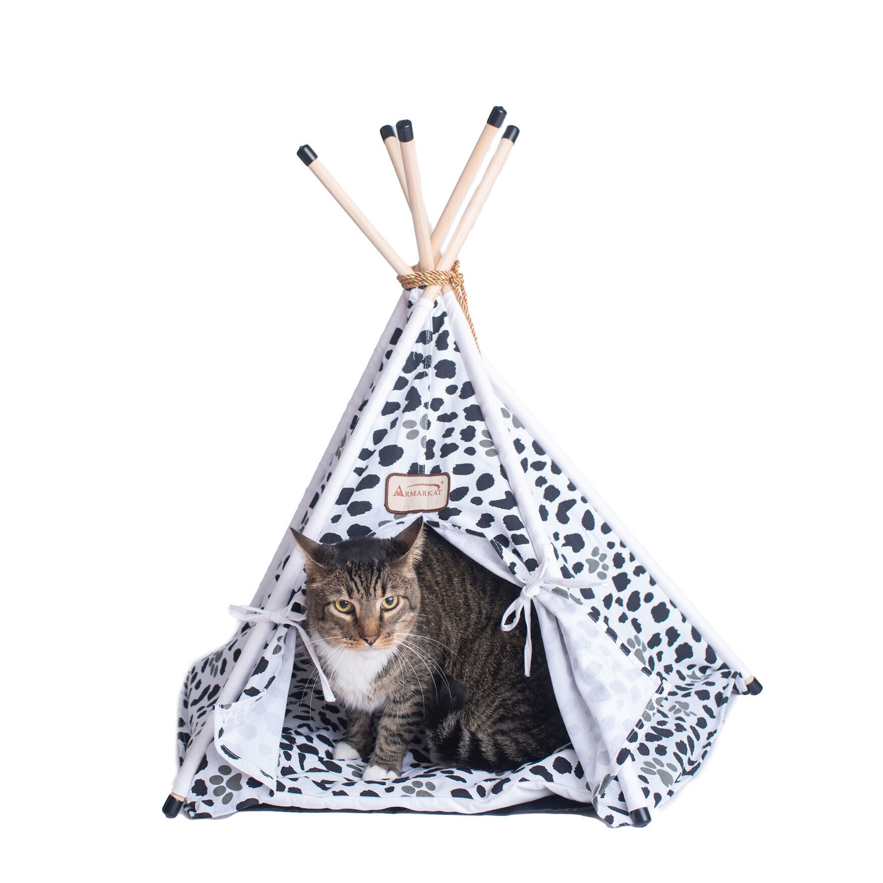 Pet Tent/Teepee Cat Dog Bed, WHITE, hi-res image number 0