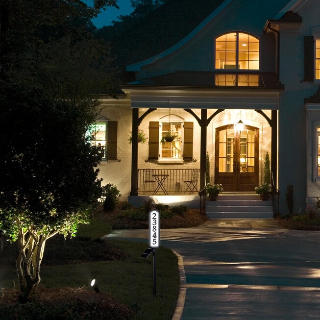 SolarSOLutions™ Aurora Solar LED Address Post, , alternate image number null