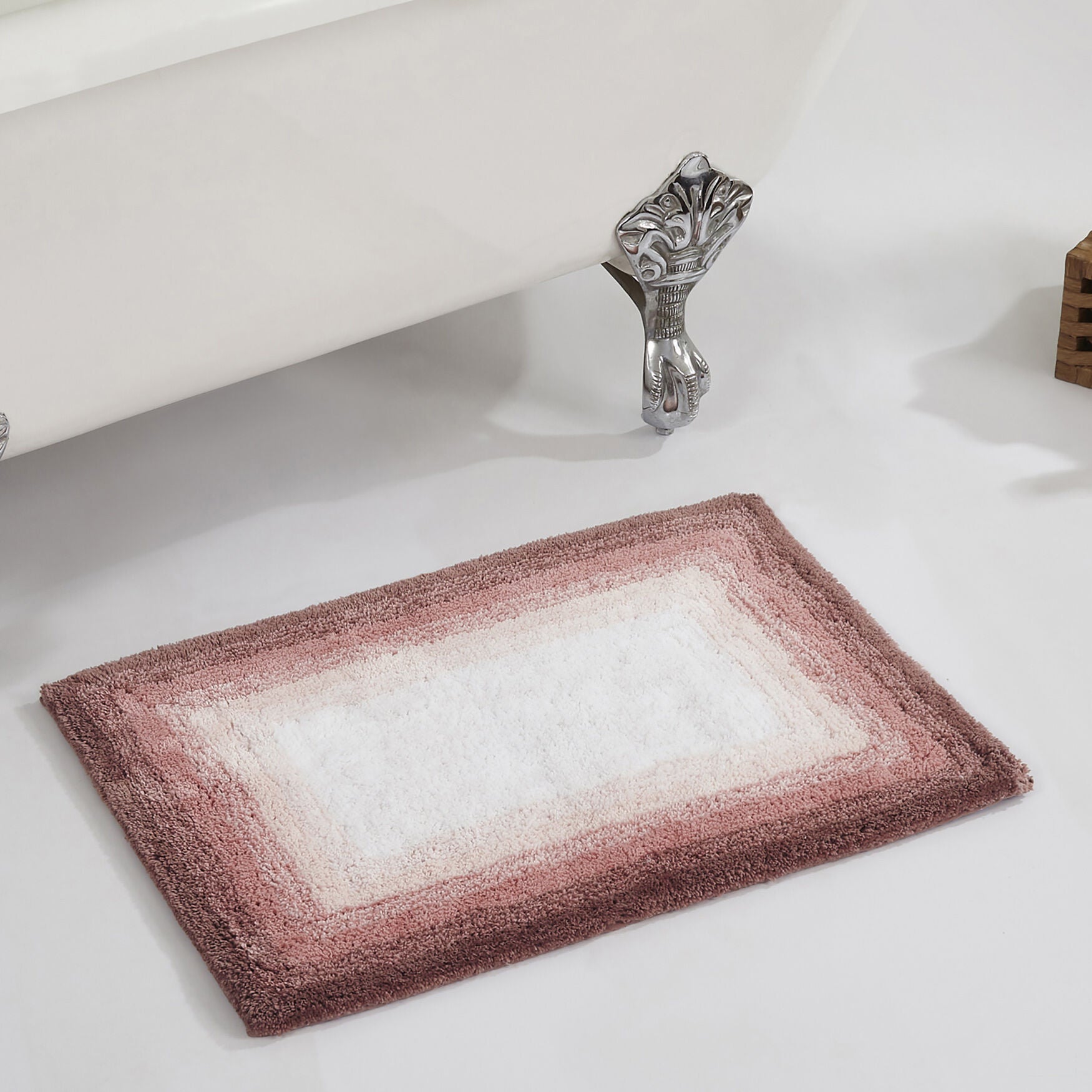 Torrent Bath Mat Rug, 21 inches X 34 inches, ROSE, hi-res image number 0