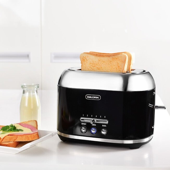 Kalorik 2-Slice Retro Toaster, BLACK, hi-res image number null