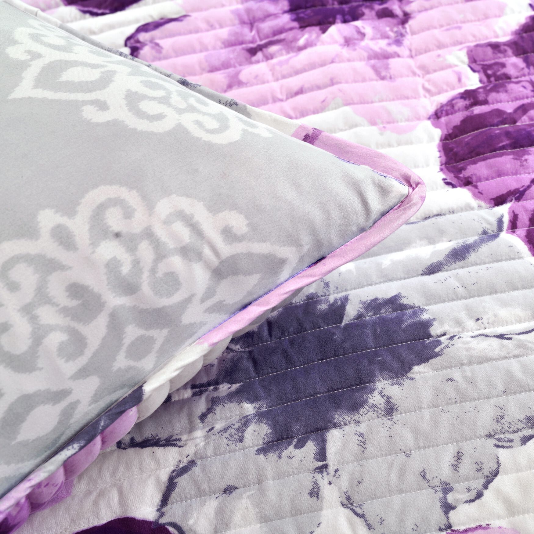 Lush D&eacute;cor Leah Quilt Blue 3Pc Set, , alternate image number 18