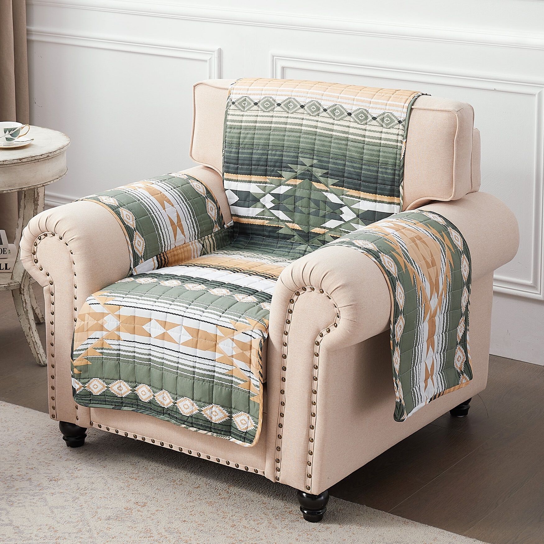 Zuma Arm Chair Furniture Protector, CACTUS, hi-res image number 0