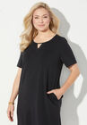 Suprema® Pleat-Neck Dress, , alternate image number null