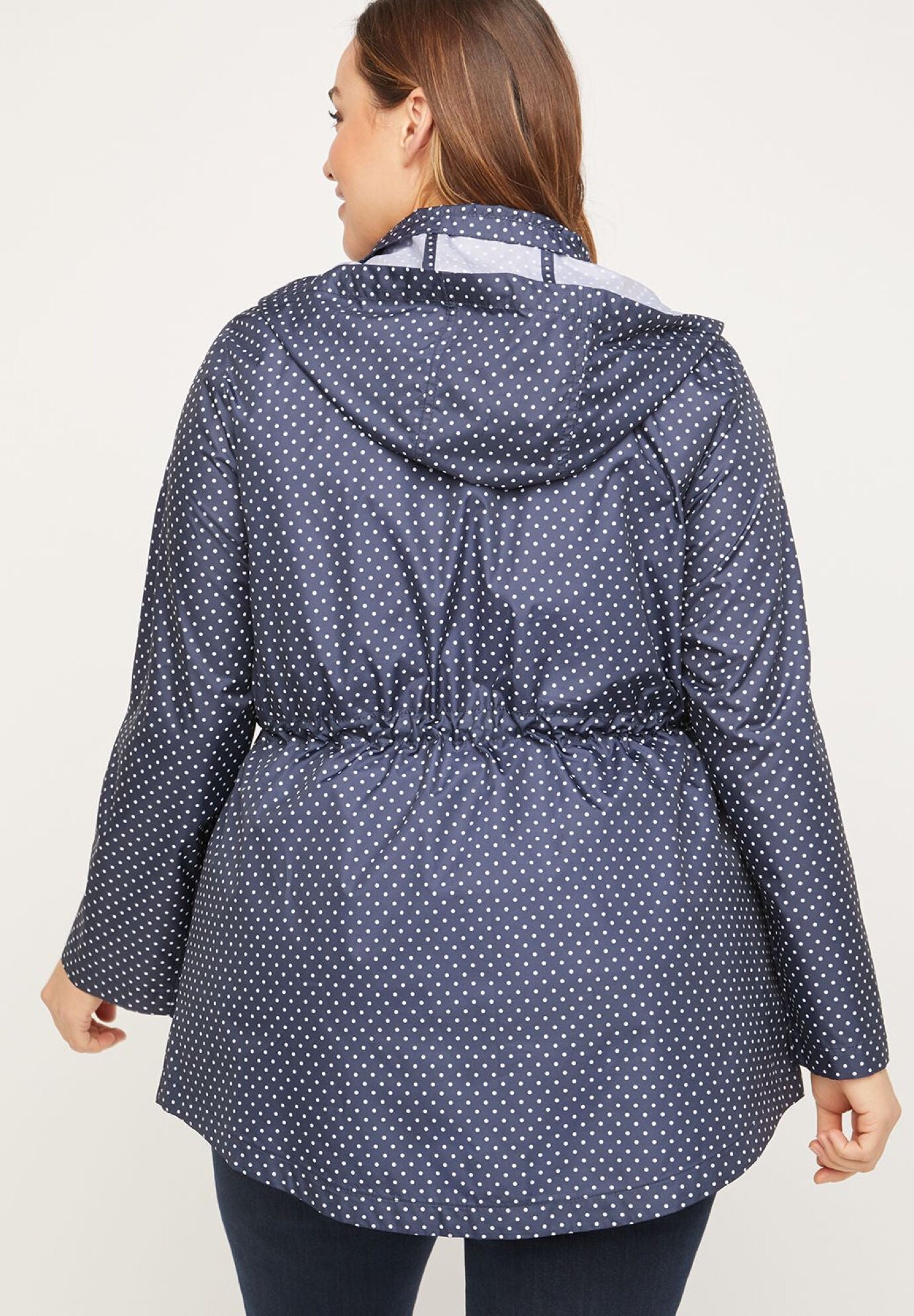 Polka Dot Packable Parka, , on-hover image number 1