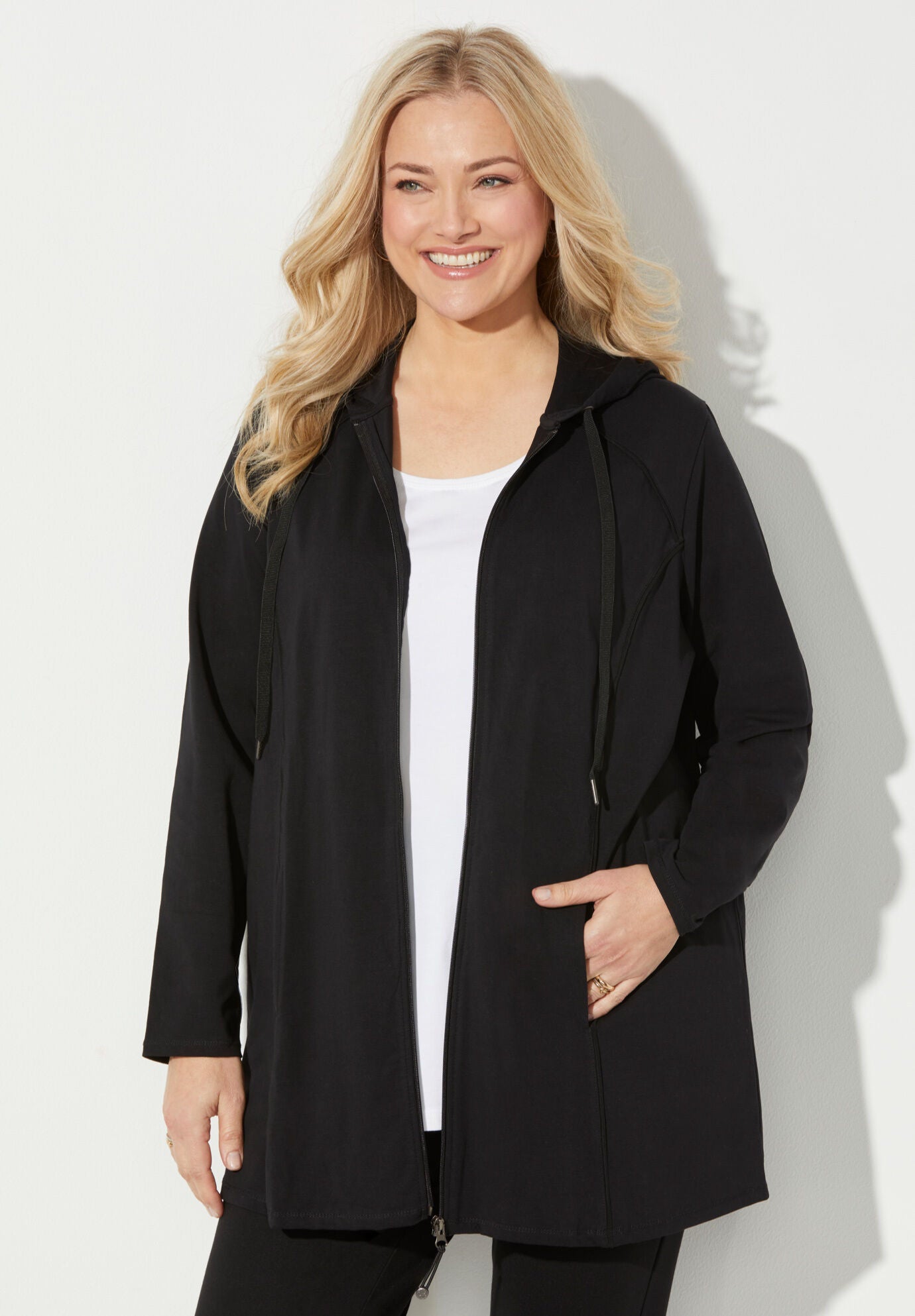 Yoga Jacket, BLACK, hi-res image number 0