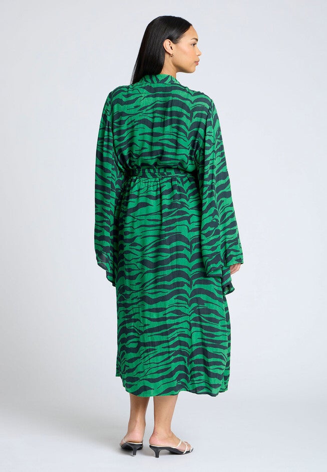 Kimono Cover-Up, GREEN ZEBRA, alternate image number null