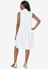 Georgette Mock Neck Dress, , on-hover image number null