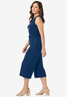 Cropped Wide-Leg Jumpsuit, , alternate image number null
