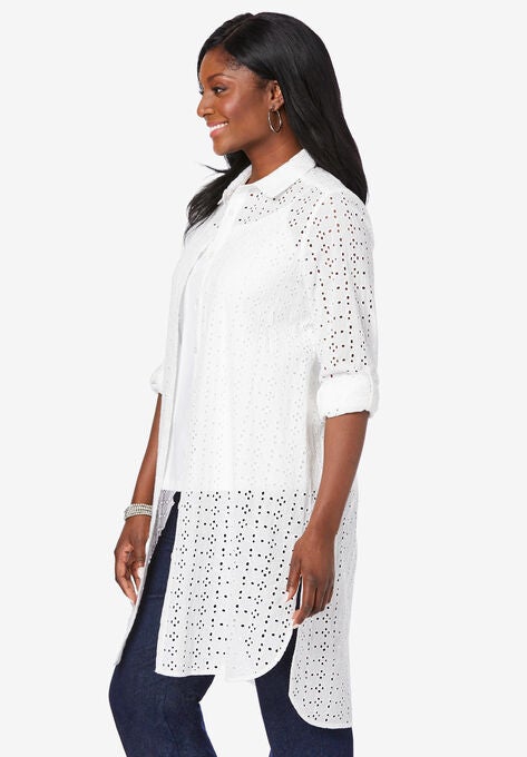 Eyelet Mega Shirt, , alternate image number null