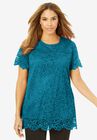 Lace Tunic, DEEP TEAL, hi-res image number null