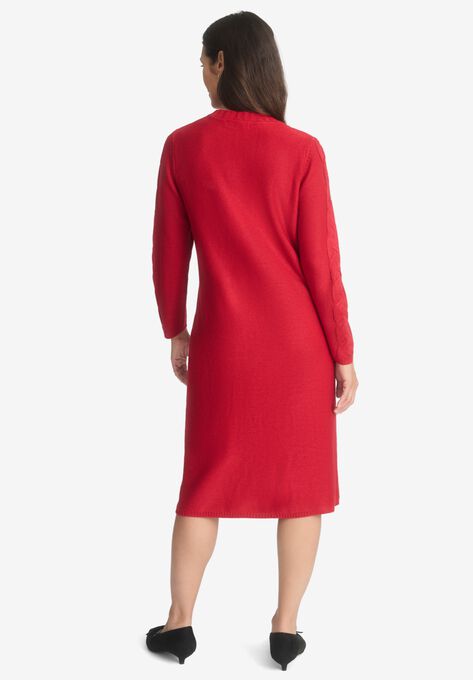 Cable Sweater Dress, , on-hover image number null