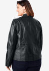 Zip Front Leather Jacket, , alternate image number 3