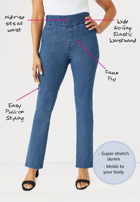 Comfort Waistband Jeans, , on-hover image number null