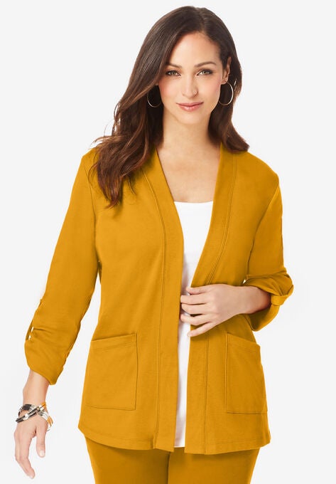 Soft-Ease Cardigan, RICH GOLD, hi-res image number null