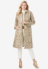 Leather Trench Coat, PALE BROWN SNAKE, hi-res image number 0