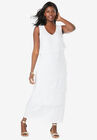 Tiered Dress, WHITE, hi-res image number 0
