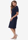 Denim Sheath Dress, , alternate image number null