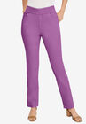 Comfort Waistband Straight Leg Jean, SOFT PLUM, hi-res image number null