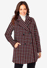A-Line Peacoat, CLASSIC RED GRAPHIC HOUNDSTOOTH, hi-res image number 0