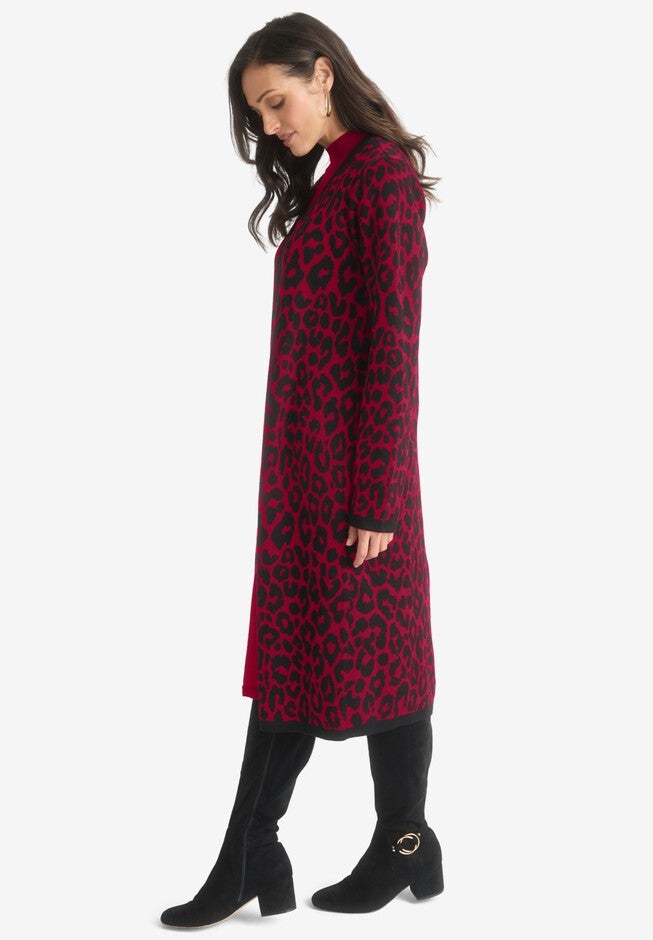 2-Piece Sweater Jacket Dress, , alternate image number null