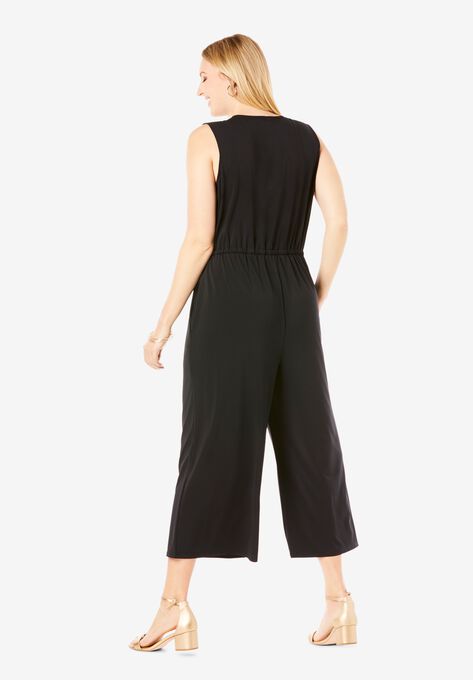 Cropped Wide-Leg Jumpsuit, , on-hover image number null