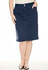 Tummy Control Denim Skirt, , alternate image number null