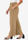 Wide Leg Crepe Pants, , alternate image number null