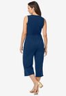 Cropped Wide-Leg Jumpsuit, , on-hover image number null