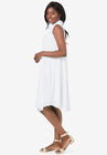 Georgette Mock Neck Dress, , alternate image number null