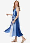 Colorblock Maxi Dress, , alternate image number null