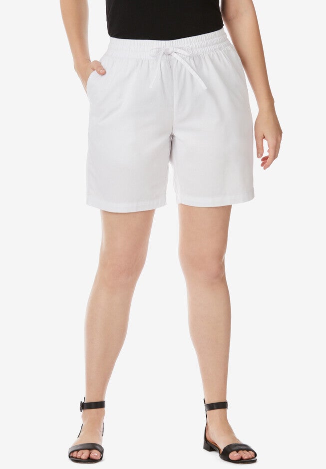 Chambray Short, WHITE, hi-res image number 0