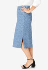 Comfort Waist Midi Skirt, , alternate image number 2