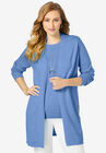 Fine Gauge Cardigan Topper, FRENCH BLUE, hi-res image number null