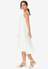 Linen Flounce Dress, , alternate image number null
