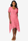 Lace Handkerchief Dress, TEA ROSE, hi-res image number null