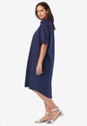 Collared Cuff Sleeve Dress, , alternate image number null