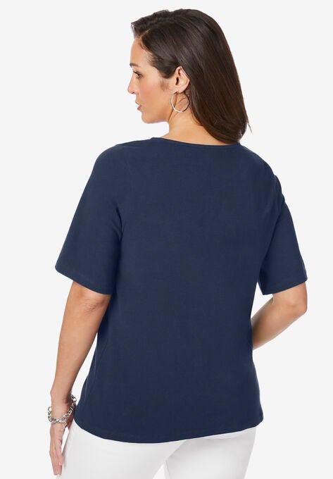 Lace Up Tee, , on-hover image number null