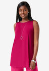 Knit Tunic Tank, CHERRY RED, hi-res image number null