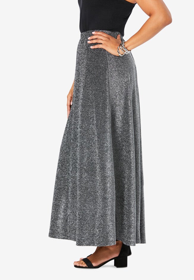 Shimmer Maxi Skirt, , alternate image number null