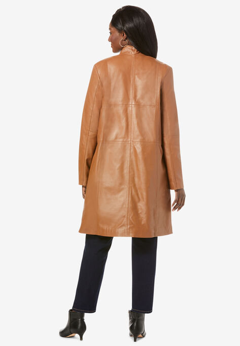 Leather Swing Coat, , on-hover image number null