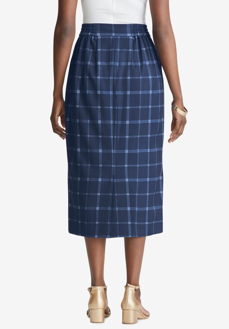 Tummy Control Bi-Stretch Midi Skirt, , on-hover image number null