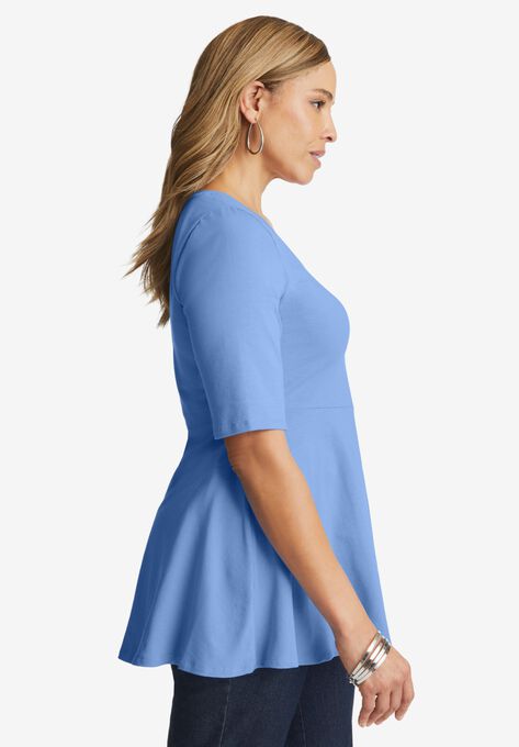 Peplum Tunic, , alternate image number null