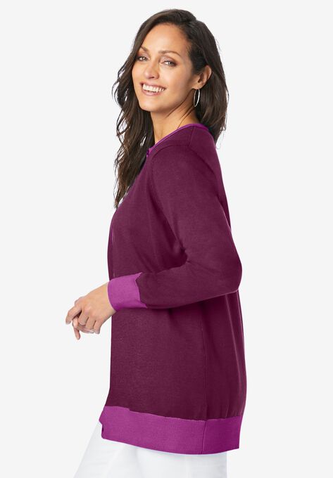 Fine Gauge Cardigan, , alternate image number null