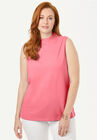 Button Neck Tank, TEA ROSE, hi-res image number null