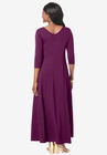 Double-V Maxi Dress, , on-hover image number 1